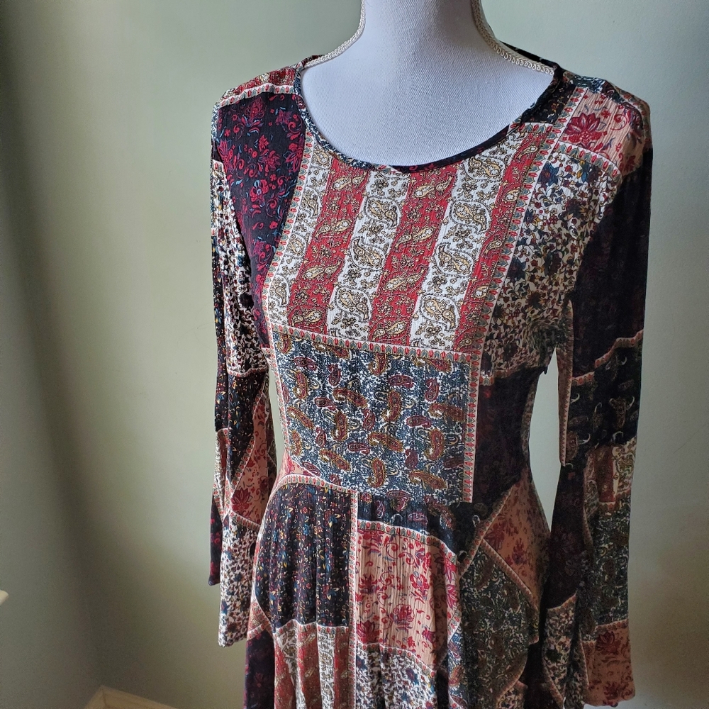 American Eagle Outfitters Patchwork Boho Bell Sle… - image 5